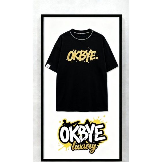 OKBYE 金漆塗鴉創作者親簽限量款 T 恤（藝術框裝珍藏限定版）